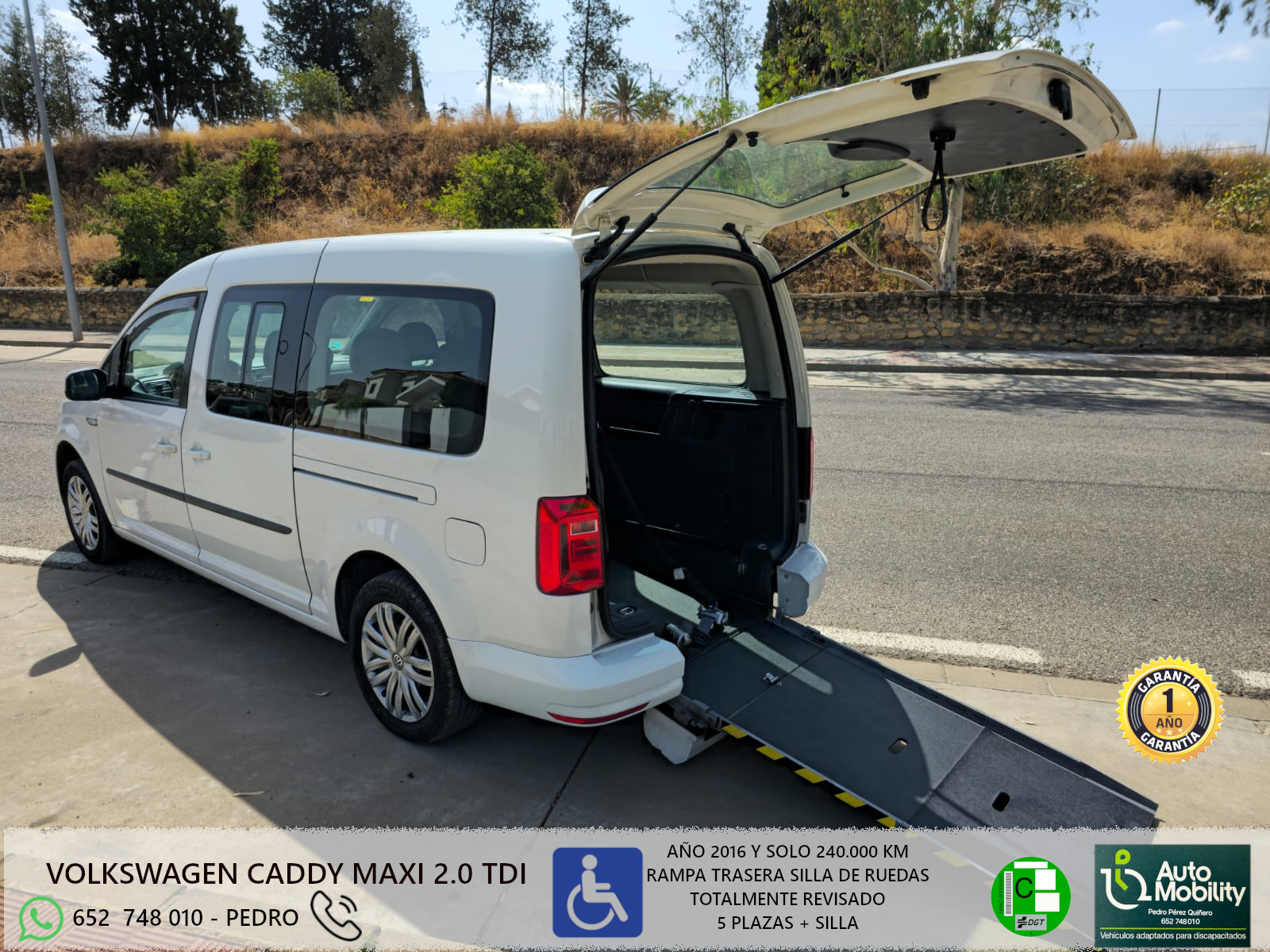Volkswagen Caddy Maxi Adaptada para silla de ruedas – Calidad, Fiabilidad y Accesibilidad - Imagen 5